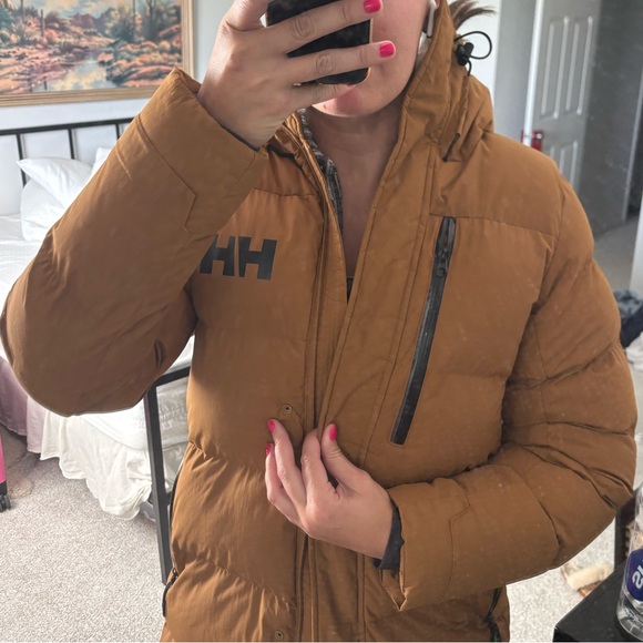Helly Hansen Tan Ski puffer Insulated Jacket - Picture 1 of 7